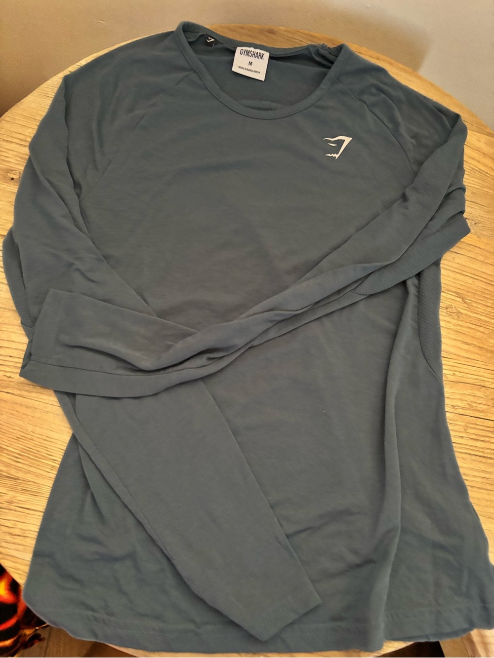 Gymshark Men's Swim Rash Guard in Slate Blue-Grey